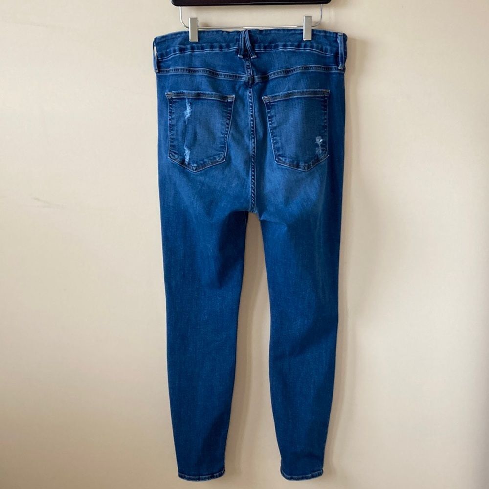 Good American Good Legs Cheetah Pockets High Waist Jeans 16 - Picture 4 of 12